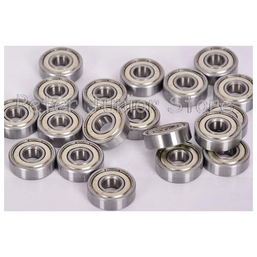 6 PCS SMR74ZZ Bearing 4 x 7 x 2.5 mm 304 Stainless Steel Shielded Miniature Ball Bearings