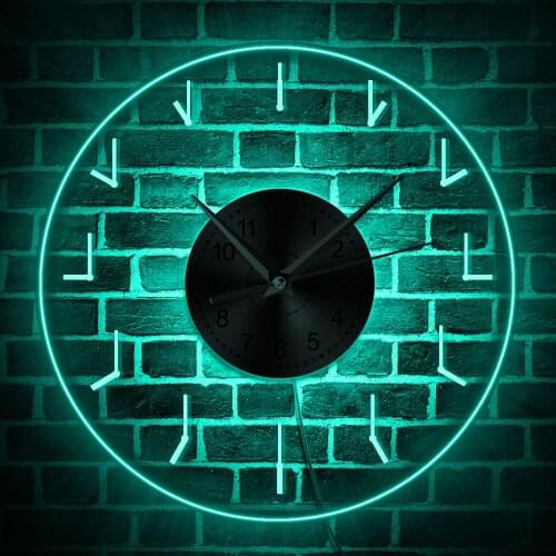 Simple Transparent 3D Wall Clock Modern Design LED Glow Wall Clocks Wall Watches Dial Vision Decorative Wall Clock Maison