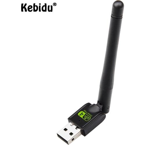 Kebidu Mini Network Card USB WiFi Adapter 150mbps 4dBi Wi-Fi Adapter PC WiFi Antenna WiFi Dongle 2.4G USB Ethernet WiFi Receiver