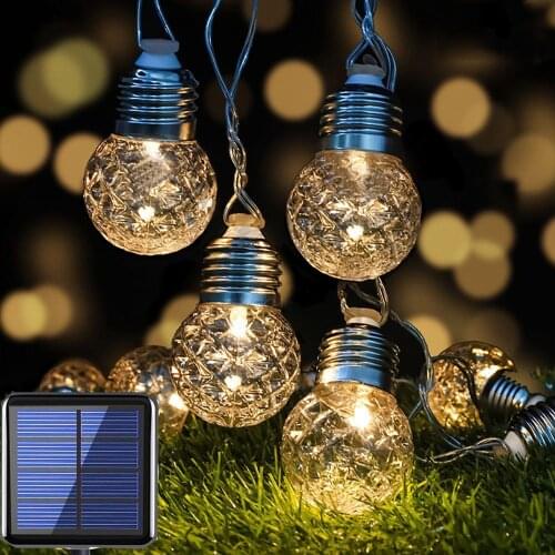 Solar LED String Light Outdoor Waterproof Super Bright Small Bulb Fairy Lights 5M/3.5M Wedding Garden Garland Street Decoration