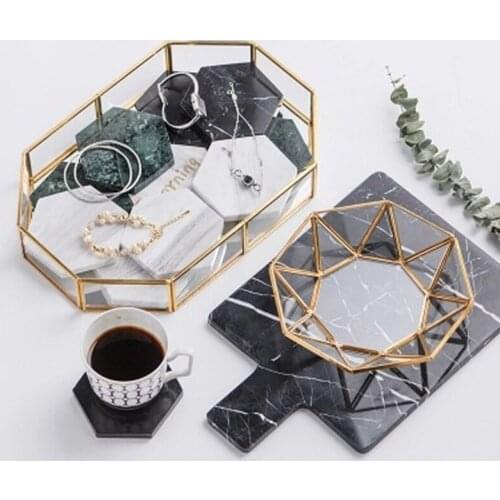 Jewelry Plate Dinner Plate Glass Storage Tray Restaurant Home Decor Cosmetics Decoration Creative Wedding Heart Shape