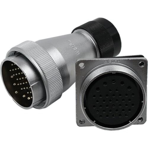 WEIPU WS48 TD+KZ M48 Circular Waterproof Bulkhead Connector 5 7 20 27 38 42 Pin AC DC Power Adapter 50A Female Male Plug Socket