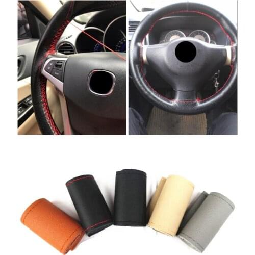 New car interior hand sewing steering wheel cover protection for