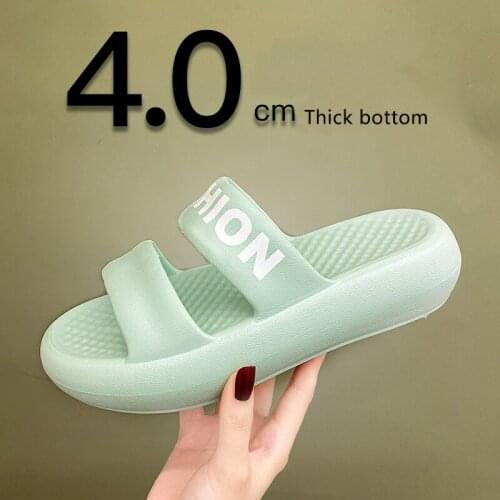 Women Slippers 2021 New Comfortable Wear Resitant Non-slip Womans Mules Summer Feeling of Stepping on Excrement Girls Slipper