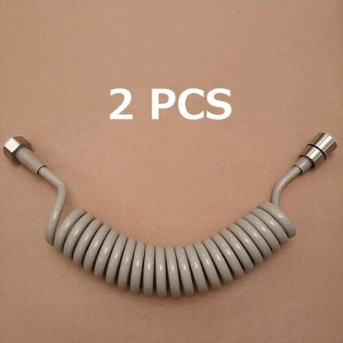 2PCS Spring Flexible Water pipe Plumbing shower hose with stainless steel nuts Toilet Bidet Sprayer Gun Connect Pipe 1.5/2m/3m