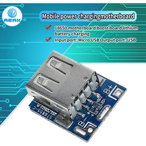 5V Lithium Battery Charger Step Up Protection Board Boost Power Module Micro USB Li-Po Li-ion 18650 Power Bank Charger Board DIY