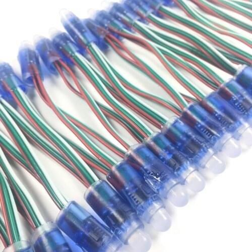 50pcs/lots addressable 12mm WS2811 Full Color LED Pixel Light Module DC 5V RGB color 2811 IC Digital LED christmas string