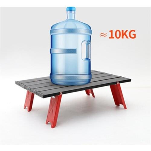 Aluminum Outdoor Folding Table Beach Camping Backpacking Portable Table Carry Bag Ultralight Mini Garden Furniture Picnic Desk