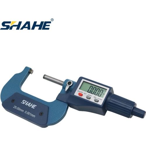 SHAHE 25-50 mm Digital outside Micrometer 0.001mm Electronic digital micrometer caliper tools