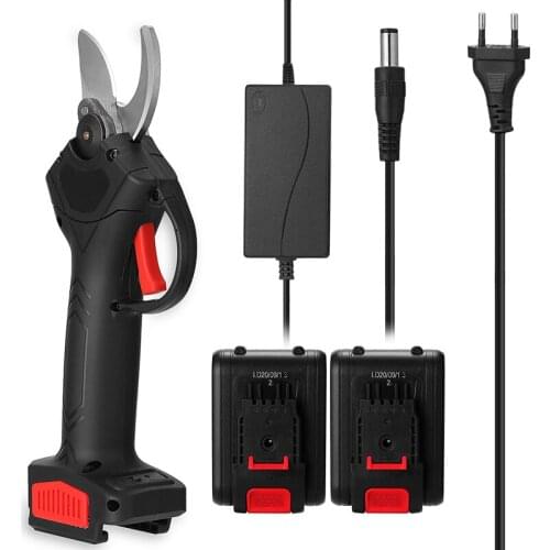 21V Electric Pruning Shear Tree Branch Cutter For Gardening Landscaping EU Plug Branches Scissor Garden Power Tool Accessories