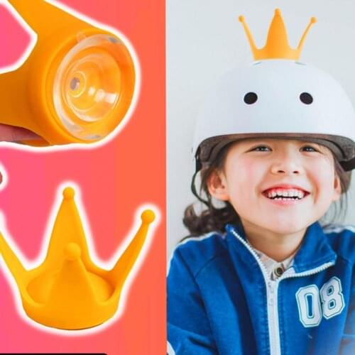 Cycling Headwear Cute Helmet Crown Decor with Suction Cup Silicone Cute Motorcycle Helmet Crown for Kids Cycling Equipment