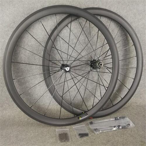Good qulaity UD Matte 38mm carbon road bike Wheels Wheelset with 23mm width Clincher Novatec A271 hubs