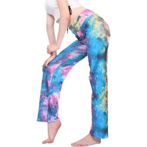 Tie-dye Tights Pants High Waist Stretch Strethcy Fitness Leggings Yoga Pants Loose High Waist Yoga Pants Sport Tights Workout