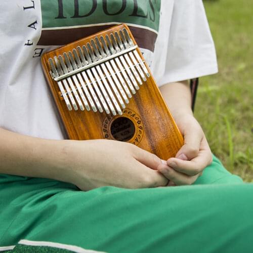 Gift Mahogany Kalimba 17 Key Solid Wood Thumb Piano Portable Kalimba Fingers Music Strumenti Musicali Instruments DE50MZ