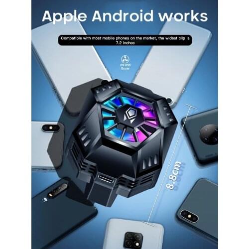 Mobile Phone Radiator USB Game Cooler System Cooling Fan Gamepad For iphone Xiaomi Black Shark 3 Huawei Samsung Phone