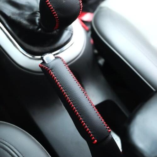 AT MT Gear Shift Collars For Chevrolet Cruze 2009 2010 2011 2012 2013 2014 Leather Gear Head Shift Knob Cover Car Styling