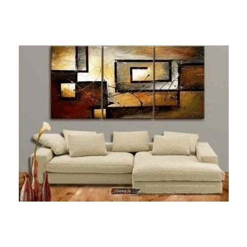 Handmade 4 Piece Set Modern Abstract Still Life Oil Painting Decorate Living Room Sofa Background Fashion Wall Decor Paintings