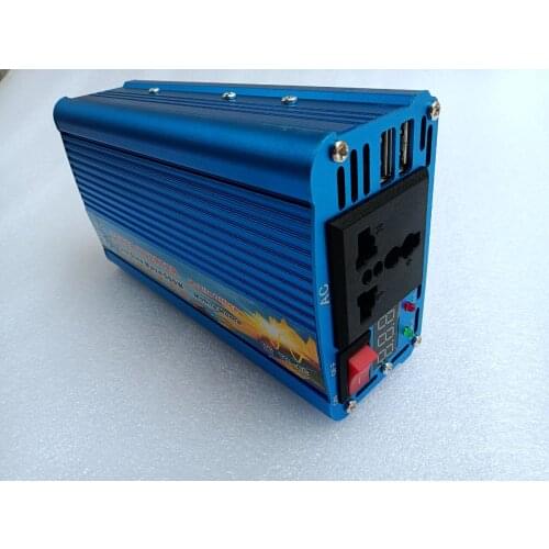 Pure sine wave full power 500W 12V/24V solar inverter with digital display