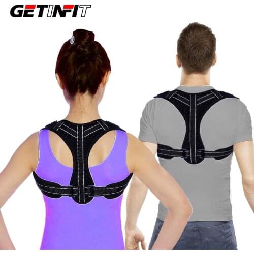 Getinfit New Posture Corrector Back Support Clavicle Brace Correct Shoulder Posture Support Strap Clavicle Correction Belt