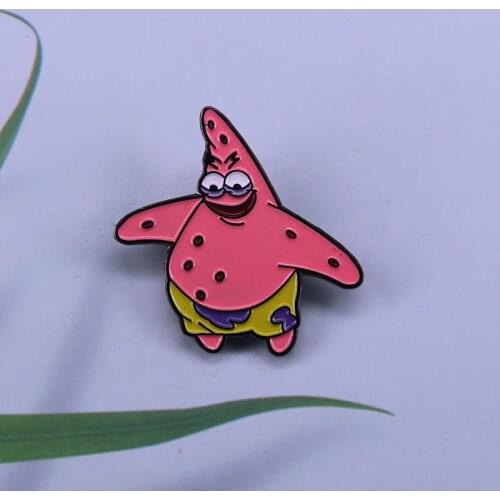 Release your inner savage on your next jellyfishing trip with Patrick Star enamel pin