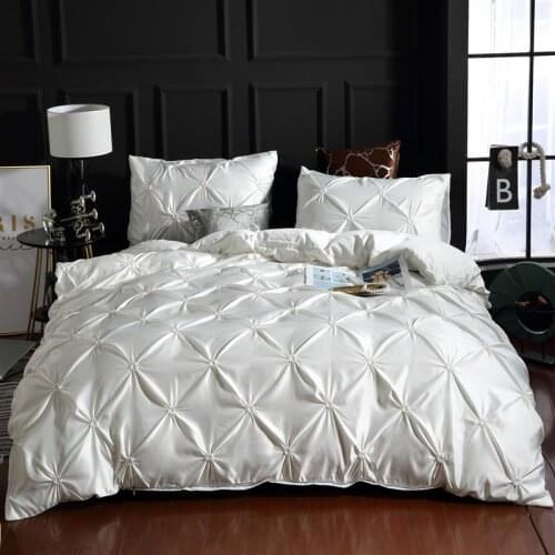 Washed Bedding set Luxury Duvet Cover Double Bed Coverlet Queen Size Bed Sheets set Comforters Solid Color Linens