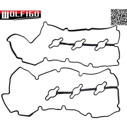 WOLFIGO New 1 / 2PCS Valve Cover Gasket Left Right For 07-12 Veracruz 06-10 Sedona 3.8L V6 224413C110,224533C110,711060300