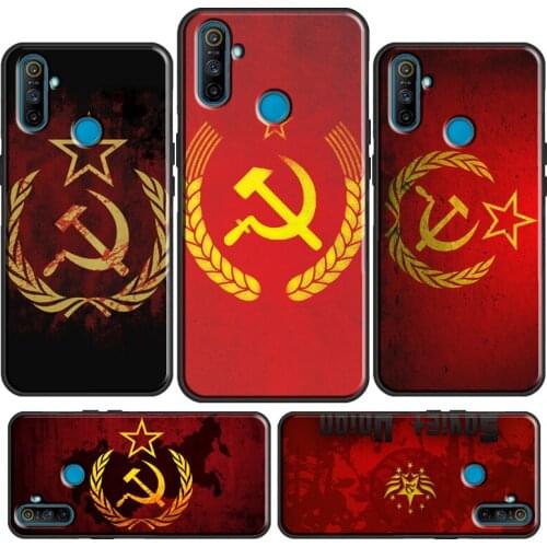 Russia Soviet Union Flag For OPPO Realme 8 Pro Q3 6 7 i C3 GT Neo Case For OnePlus 9 Pro 8 Pro Nord 7T 8T 9R Cover