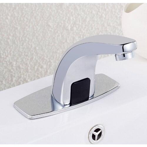 Sensor Faucet Deck Mount Smart Touch Hands Free Inductive Water Tap Kitchen Bathroom Sink Faucets Water Tap Automatic Infrared