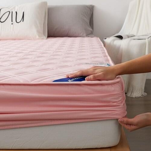 Good Quality Customized All-inclusive Quilted Mattress Cover Anti-bacterial Bed Pad Protector Cover Not Included Pillowcase