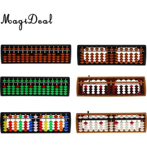 13 Rods Plastic Beads Abacus Soroban Calculating Tool Educational Toy for Kids Children Adult Math Toy 6Colors