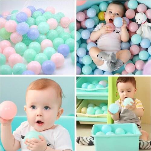 25/50/100pcs PVC Macaroon Sea Balls Colorful Tent Swimming Pool Balls Toys