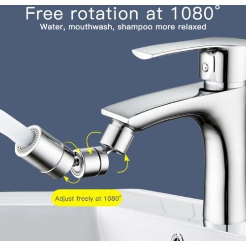 1 pcs Kitchen Faucet Bubbler Aerator Tap Nozzle 360-Degree Double Modes 2-Flow Splash-Proof Water Saving Filter Dropshipping