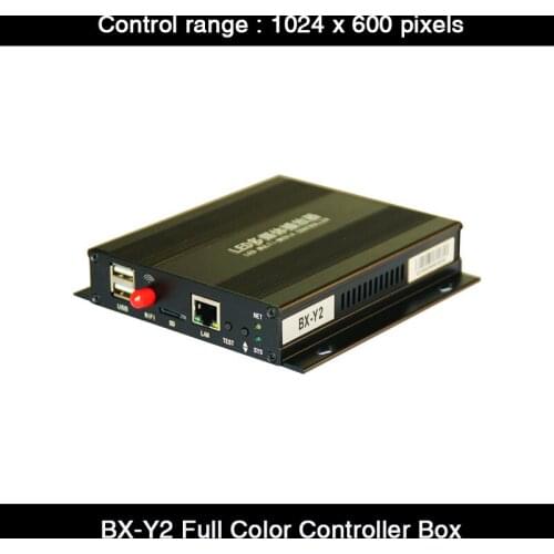 HD BX-Y2 Wifi Full Color Asynchronous LED Controller 1024*600 Pixels USB Port Video Multi-media Player LED Display Sending Box