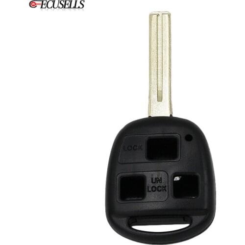 3 Button Remote Key Case Shell Smart Car Key Housing Short Uncut Short Blade for Lexus ES300 GS300 GS400 GX470 IS300 LX470 LS430