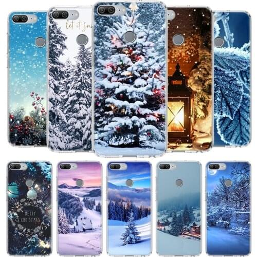 Landscape Winter Light Snow Cover Phone Case for Huawei Y9 Y5 Y6 Y7 2019 Honor 9 10 Lite 9X 8X 8A 8S 7X 7A 20 10i V30 Nova 6E Co