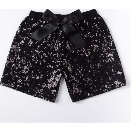 Girls BLACK Sparkle Sequin SHORTS girls birthday outfit toddler sequin shorts Black Baby Shorts Trendy Girl Clothing