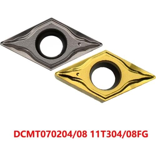 DCMT11T304 DCMT11T308 DCMT070204 DCMT070208 FG TT5080 CT3000 DCMT 11T308 Carbide Inserts Lathe Cutter Turning Tool 100% Original