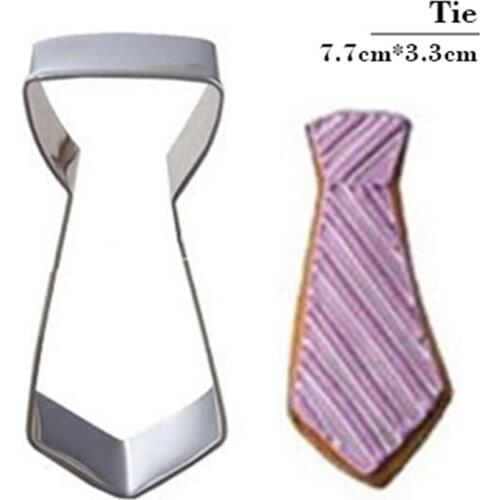 Hot Tie Cookie Tools Cutter Mould Biscuit Press Fondant Stainless Steel Discount Coupon Kitchen Gadgets Best Selling Baking Mold