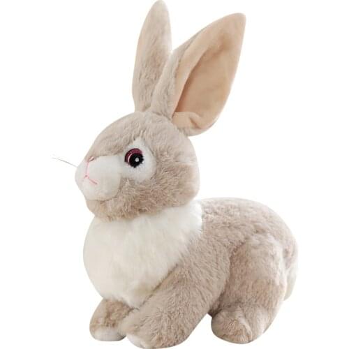 32/40CM Creative Cute Simulation Rabbit Plush Toy Stuffed Kawaii Animal Doll Sleeping Pillow Home Bed Decoration Gift