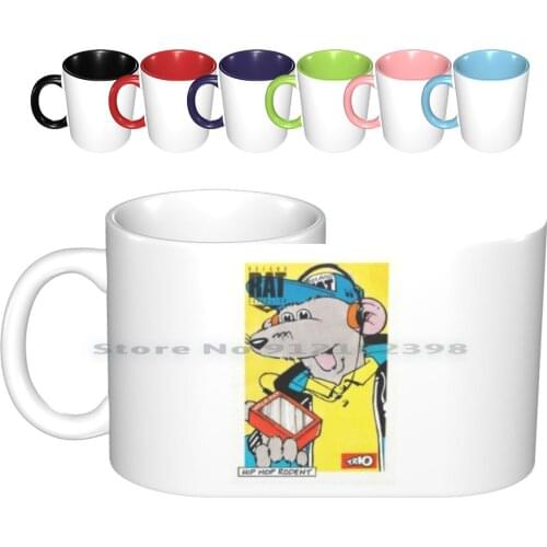 Roland Rat Superstar Ceramic Mugs Coffee Cups Milk Tea Mug Nostalgia Roland Rat Trio Superstar Transfer Walkman 80s Childrens