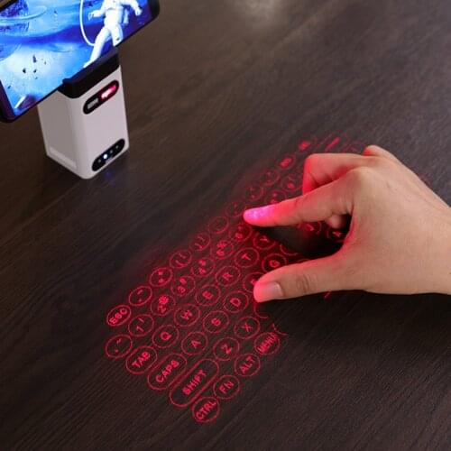 Virtual Laser Keyboard Bluetooth Wireless Projector Smartphone Projection Keyboard For Computer Iphone Pad Laptop