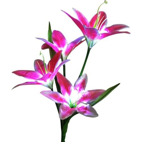 Landscape Lamp LED Waterproof Solar Lawn Light Beautiful Lily