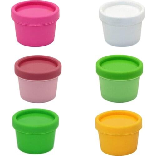 2 Pcs/lot Refillable Bottles Plastic Empty Makeup Jar Pot Travel Face Cream/Lotion/Cosmetic Container 9 Colors 50g