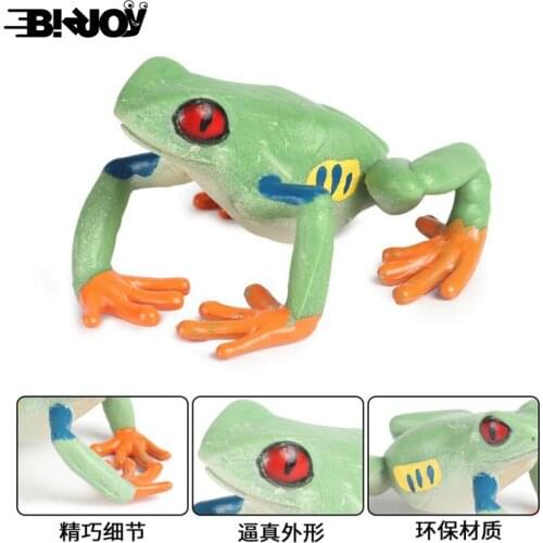 Simulation Animal Model Children Cognitive Frog Tree Frog Frog Toad Wild Animal Solid Plastic Toy Decoration Hand