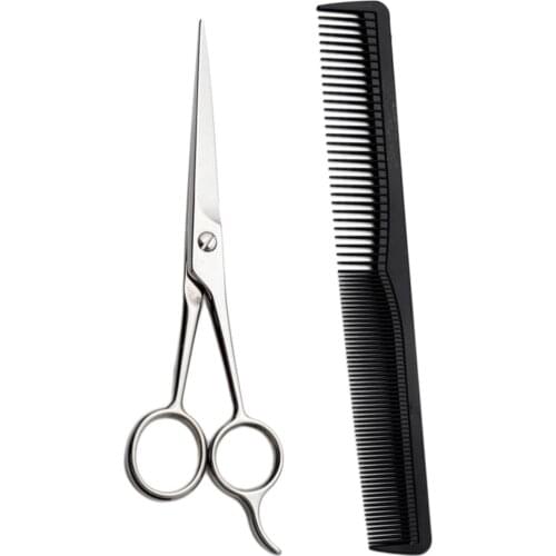 Barber Hair Cutting Scissors Stainless Steel Cutting Scissors Hairdressing Scissors Scissors for Cutting Thinning Hair Comb
