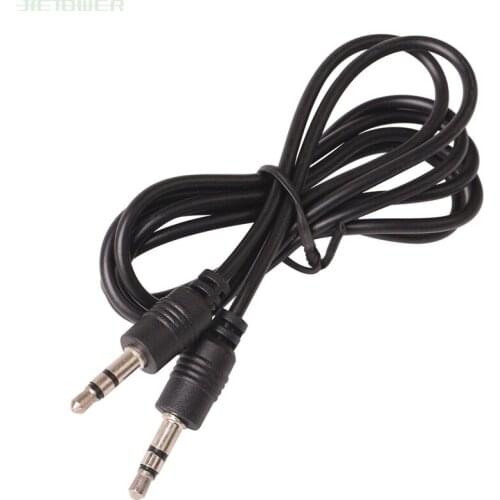 Wholesale 3.5 Mm Pin To 3.5 Mm Pin Stero Audio Cable Headphone Jack Black for Iphone Xiaomi Samsung Mobile Phone 1000pcs/lot