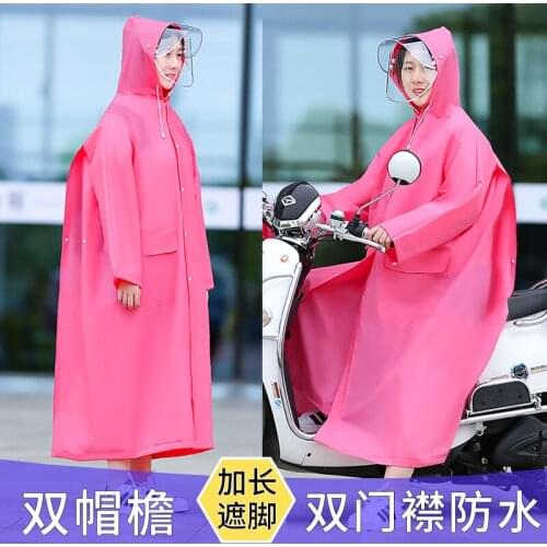 Raincoat Long Full Body Rainproof Single Men and Women Fashionable Jacket Bicycle Battery Car Electric Car Adult Poncho