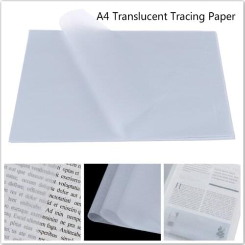 100pcs Translucent Tracing Paperfor Patterns Calligraphy Craft Writing Copying Drawing Sheet Paper Office Supplies 29x21cm