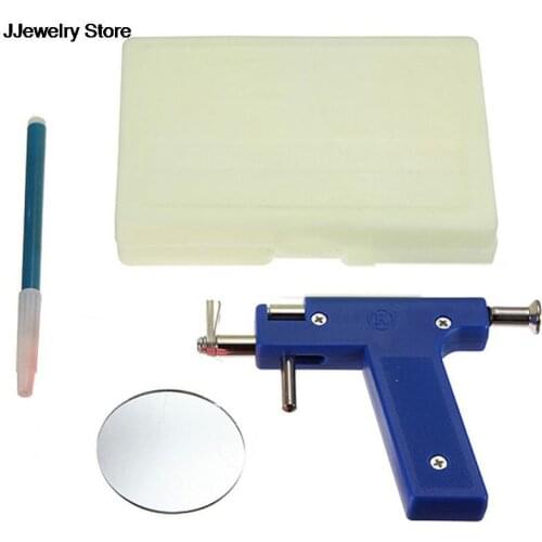 Professional Body Piercing Tool Kit Ear Nose Body Navel Piercing Gun With Ears Studs Tool With Box Jewelry Tool Set