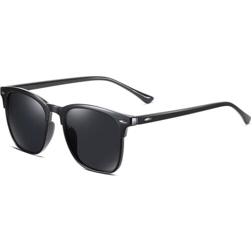 Brand Design Square Polarized Sunglasses Men Women Classic Retro Square Sunglasses Mirrored Lens sonnenbrille